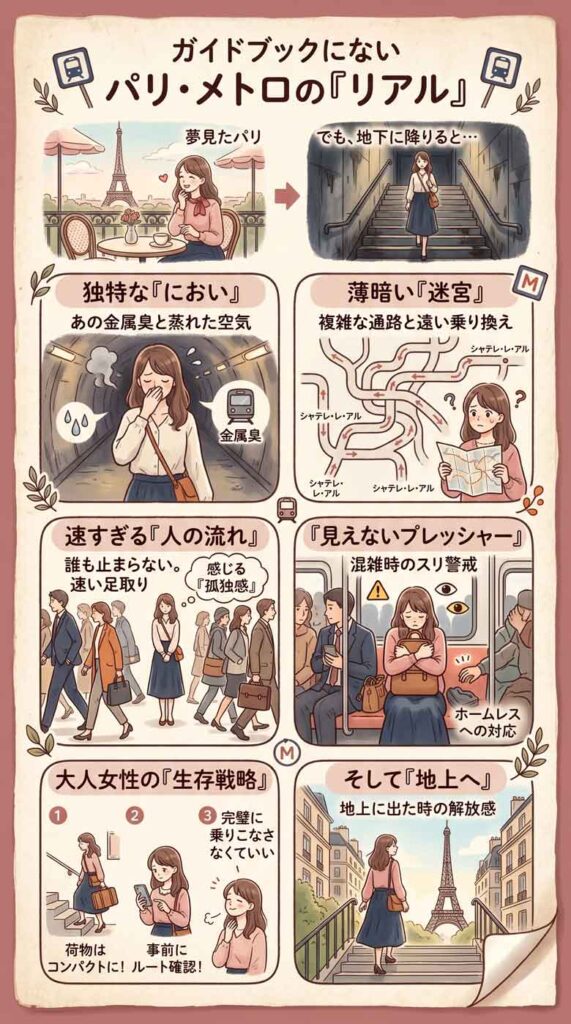 ガイドブックには載っていない、パリのメトロ構内の「におい」と「孤独感」のリアル インフォグラフ