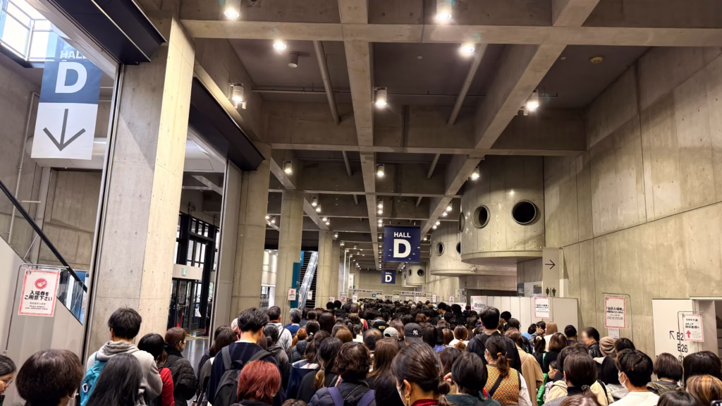 文具女子博開場前の熱気