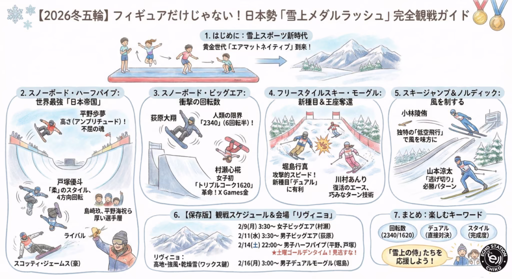 【ミラノ・コルティナ2026】スノーボード＆雪上日本代表が熱い！