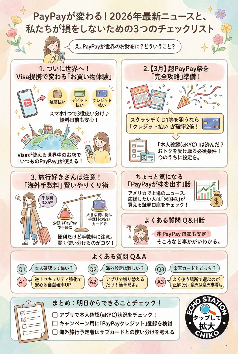 PayPayが大進化!Visa提携・超PayPay祭・海外利用まで【2026年最新】損しないための完全チェックリスト