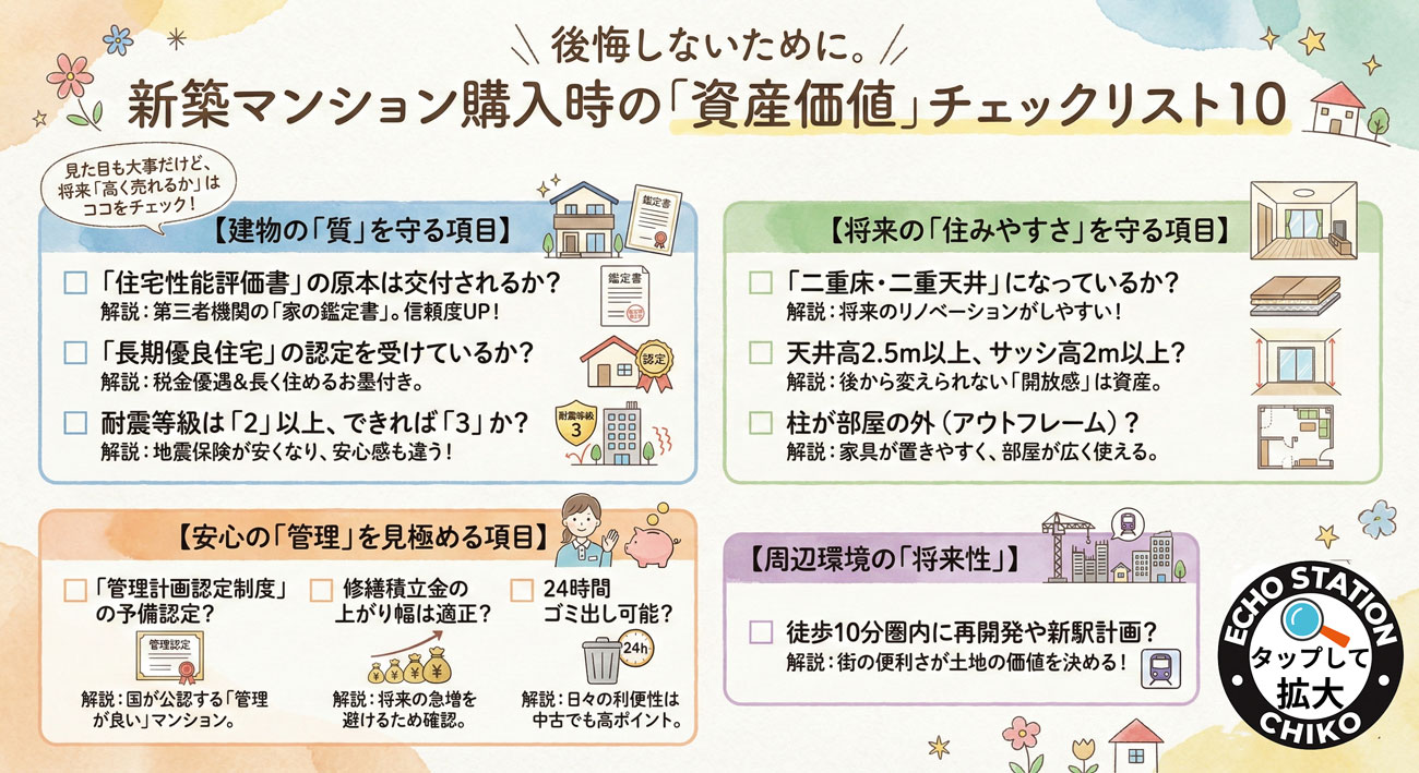 新築マンション購入の落とし穴｜資産価値を守る「出口戦略」と10年後に後悔しない選び方