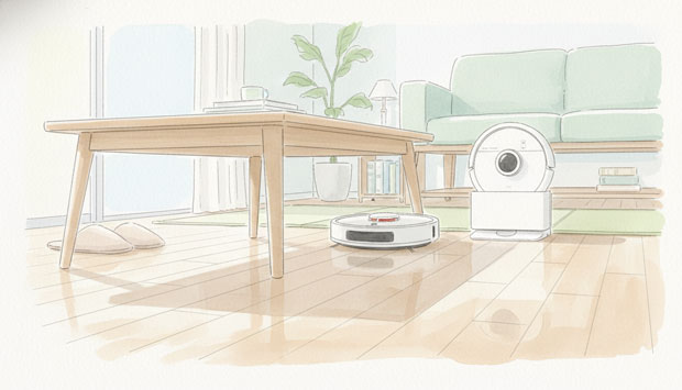 【ルンバミニ徹底解説】縦置きできる超小型ロボット掃除機|市販シートで水拭き・Wi-FiなしでもOK