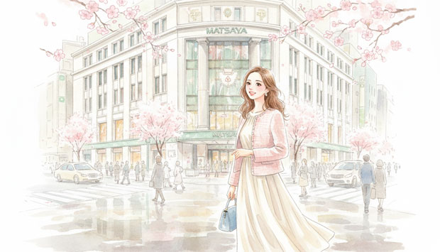 【2026年ホワイトデー】松屋銀座が別格な理由|15,000円の食べるアートと限定ギフト体験 銀座松屋の前女性が経っている