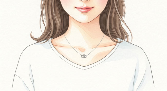 【ダブルハートネックレスの意味】2つの心が結ばれる愛の象徴|英国アンティーク調を日常のお守りに