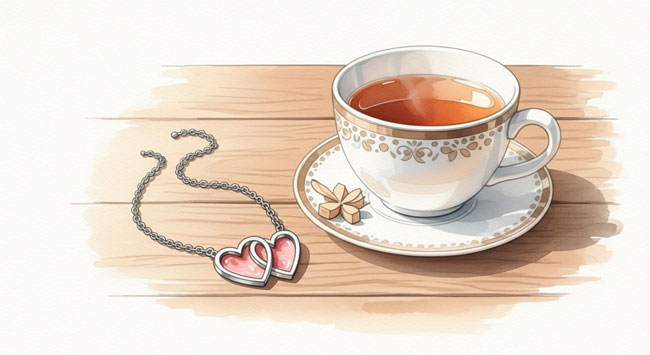 【ダブルハートネックレスの意味】2つの心が結ばれる愛の象徴｜英国アンティーク調を日常のお守りに