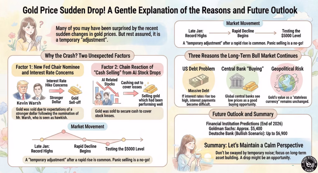 Why Did Gold Prices Suddenly Drop in 2026? Fed News, Market Panic, and What It Means for Your Assets