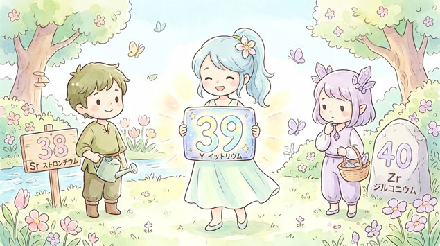 かわいいイットリウムの原子番号