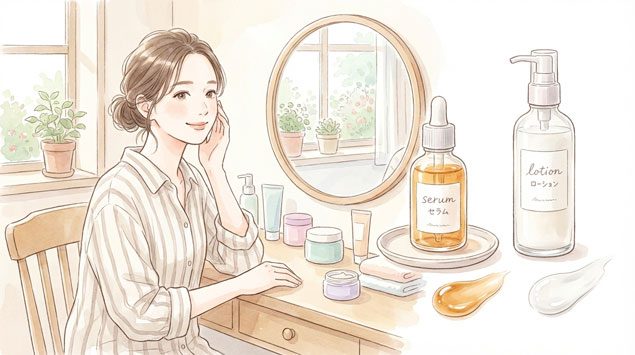 鏡の前でkぷかを実感