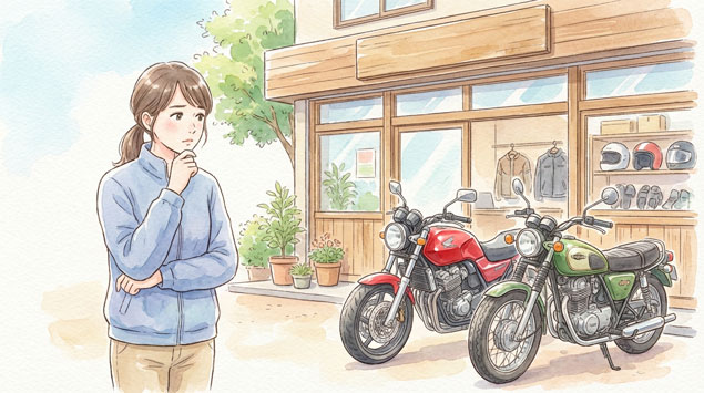 中古車バイク屋でアナログを発見買うべきか迷っている
