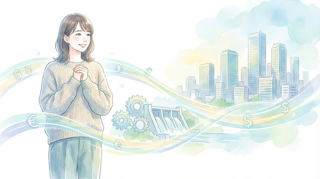 金融崩壊を防ぐ仕組みを理解する女性