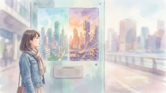 リーマンショックとの共通点を考える女性