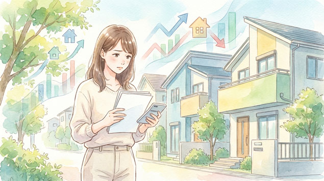 住宅ローンと家計を考える女性