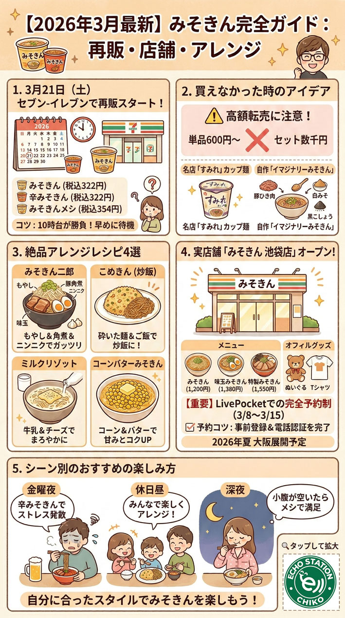 この一枚でみそきんのすべてがわかるインフォグラフィック