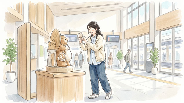 ムーミンオブジェのイメージ
