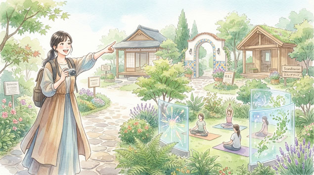 世界を旅できるイメージ
