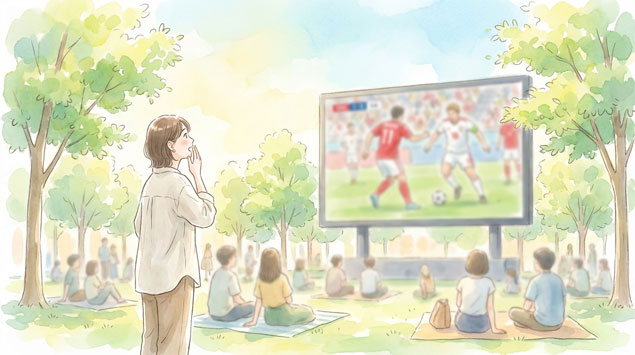 パブリックビューで応援する