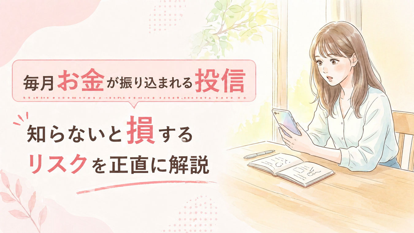 投資信託のしくみをスマホで調べる20代の女性