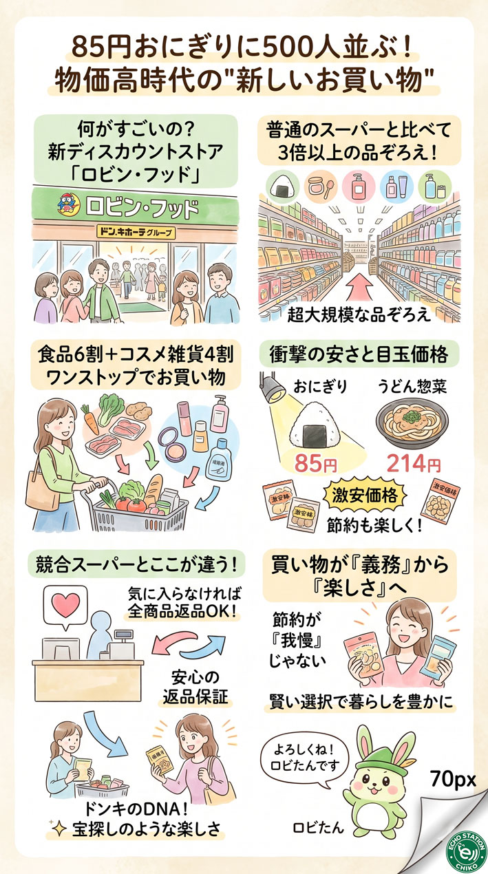 85円おにぎりに500人が並ぶ！物価高時代の"新しいお買い物"が始まった インフォグラフ