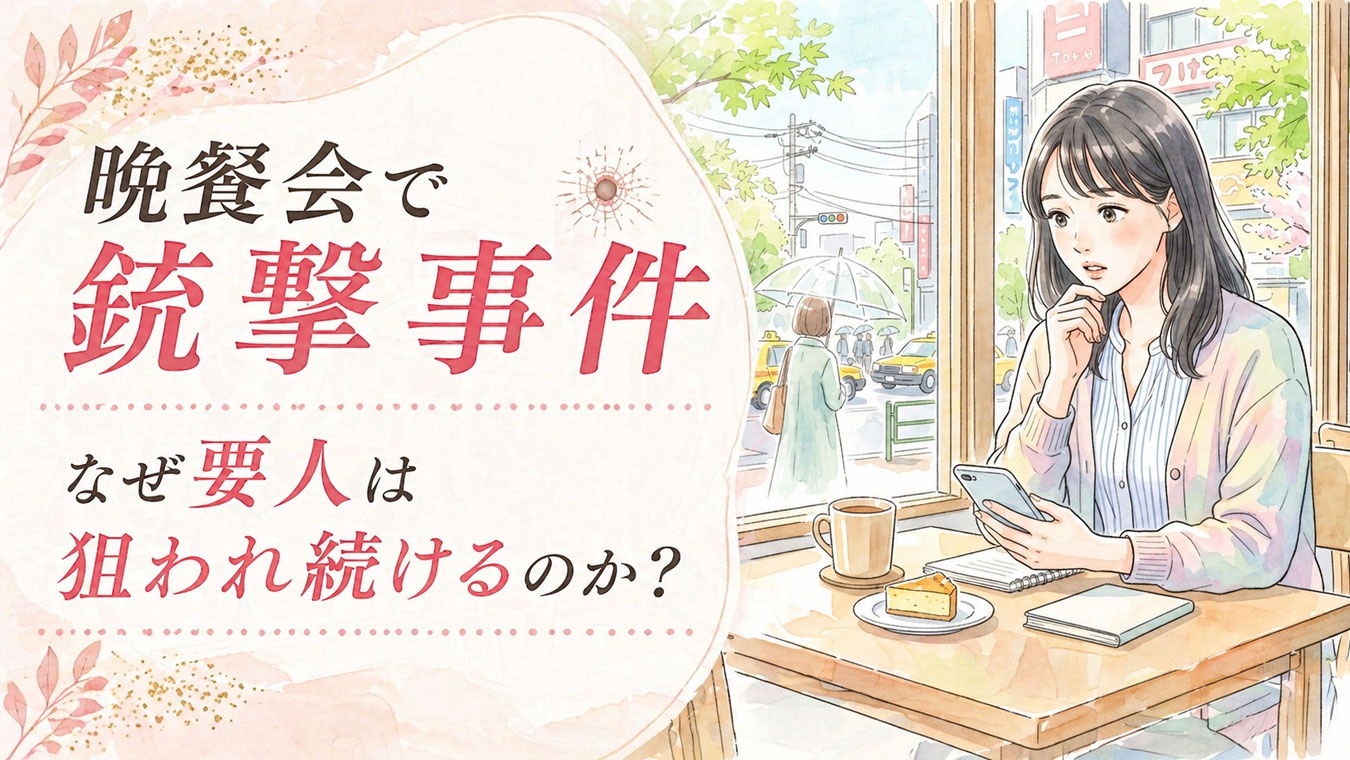 スマートフォンでニュースを見て驚いた表情の女性