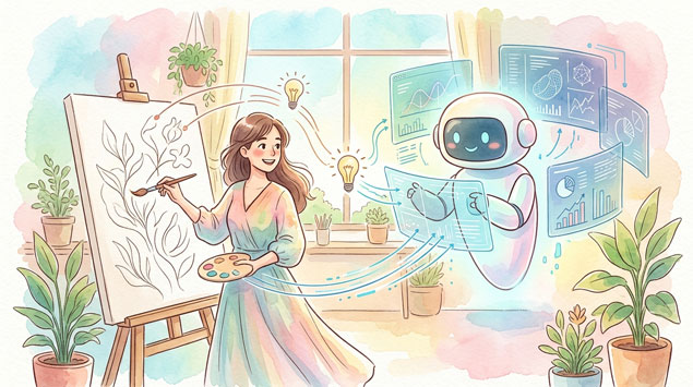 ▶ AIと人間の役割分担イメージ