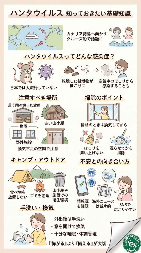 カナリア諸島へ向かったクルーズ船で話題に…「ハンタウイルス」ってどんな感染症？知っておきたい基礎知識インフォグラフ