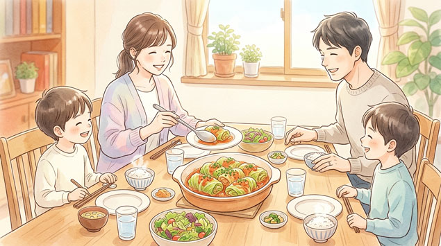 ▶温かい食卓の風景