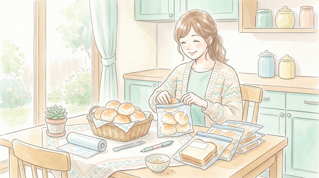 ▶小分けして保存する様子