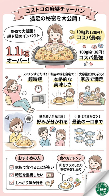 コストコの麻婆チャーハンは本当に美味しい？満足度が高い“意外な理由”とは インフォグラフ