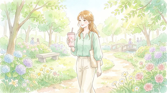 ▶ 朝の水分補給シーン