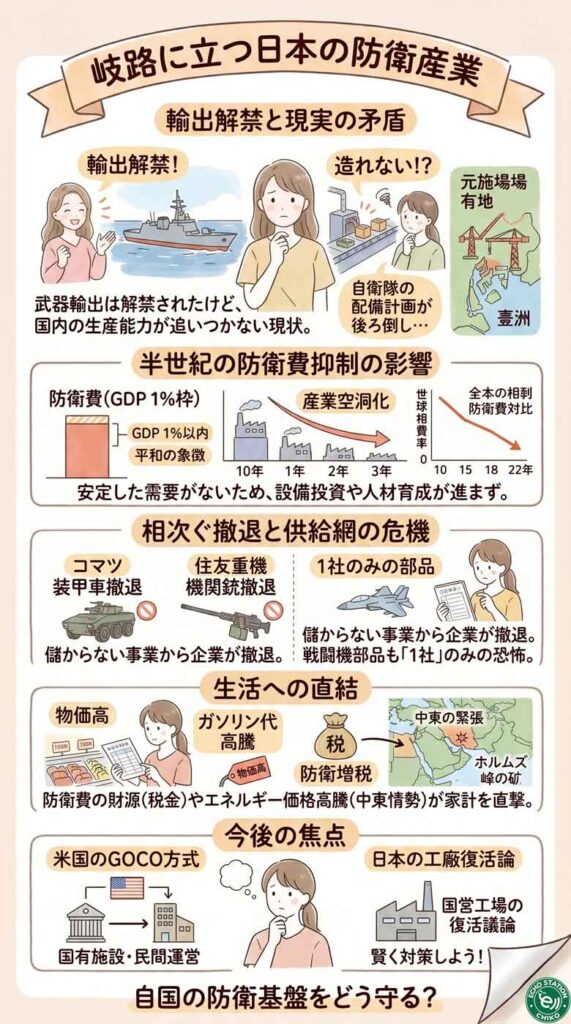 武器を輸出できても造れない?日本の防衛産業が今、岐路に立っている理由 インフォグラフ