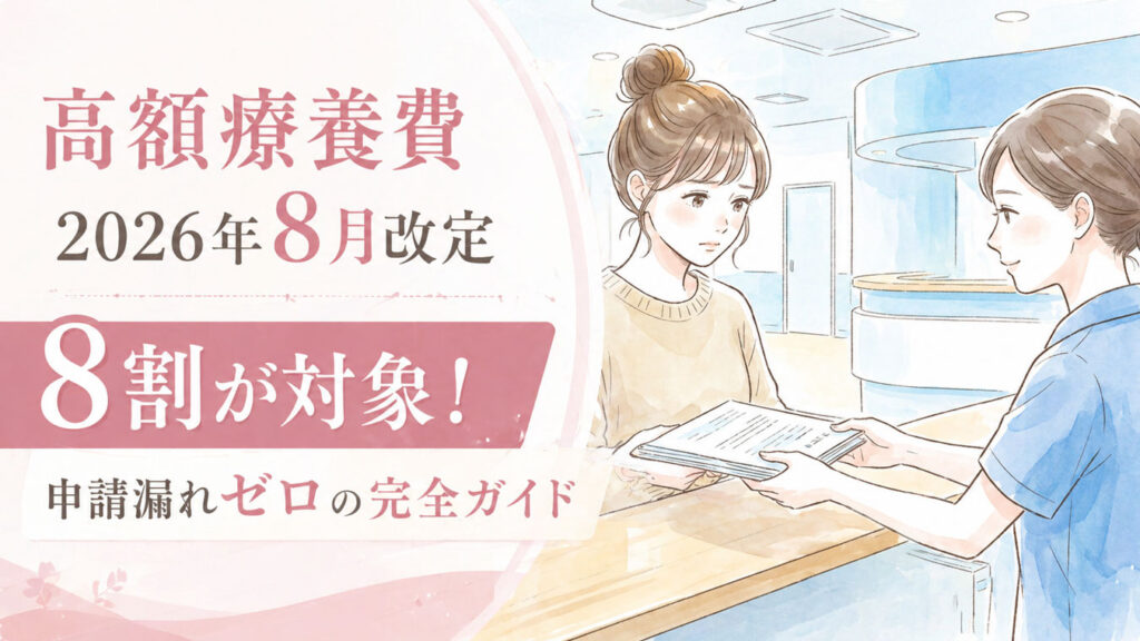 医療費の書類を見ながら不安そうな表情の日本人女性
