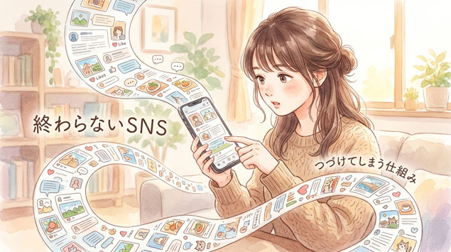無限スクロールのイメージ