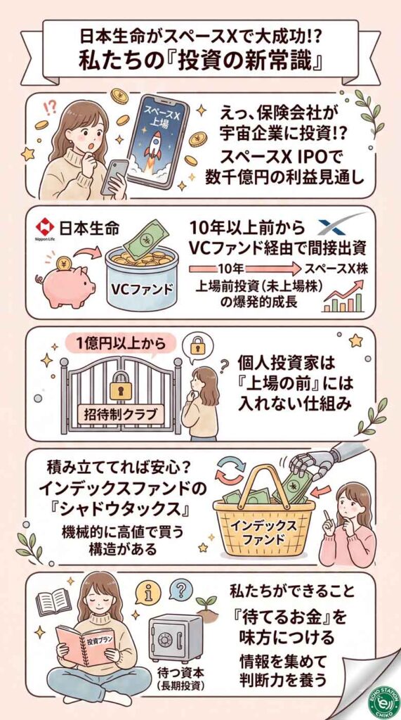 日本生命がスペースXで数千億円!? 普通の私たちが知っておくべき"投資の新常識"
