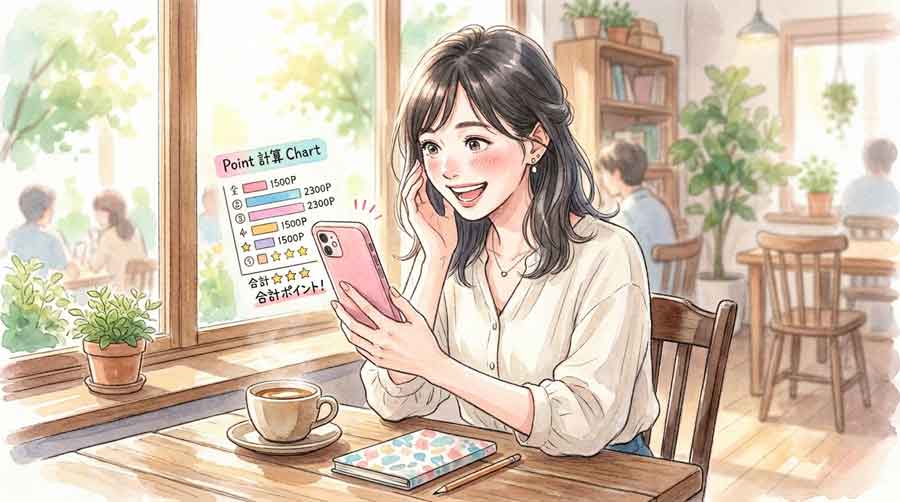 ノートに投資プランを書いている落ち着いた女性