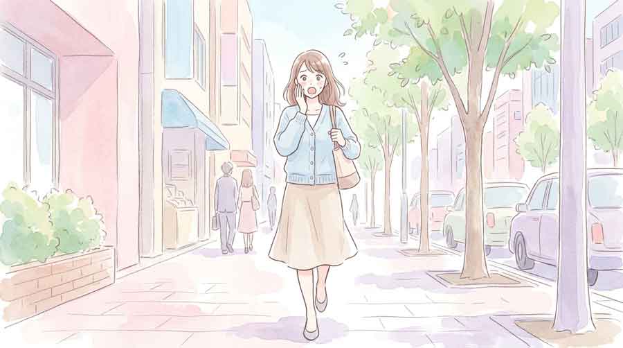 傷病手当金 落とし穴 退職日出勤に気づいて驚く女性