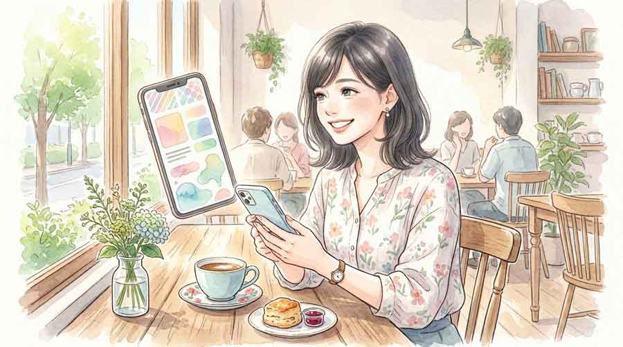 お金の流れを矢印で示したシンプルな図のイラスト