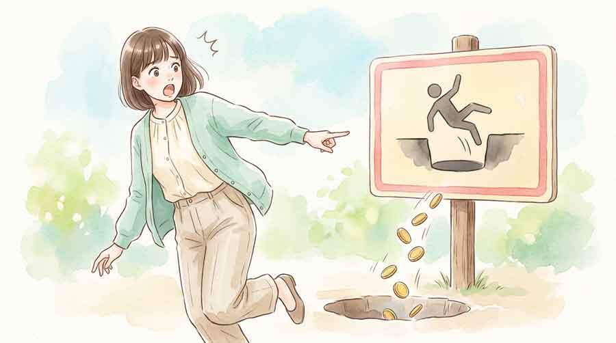 郵便局の窓口でスタッフにゆうちょ銀行の制度について質問している女性