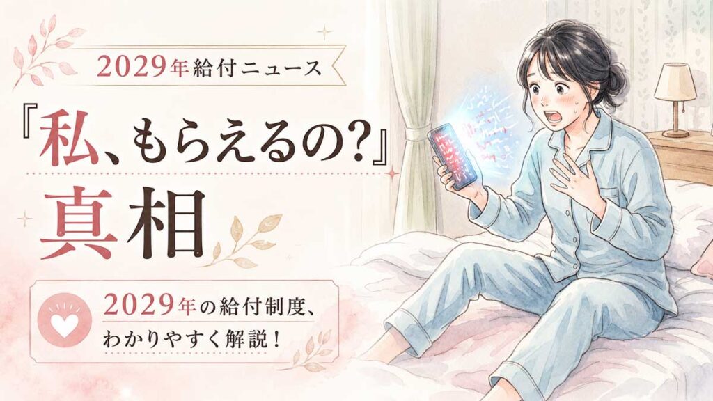 給付付き税額控除のニュース速報に驚く20代女性の表情