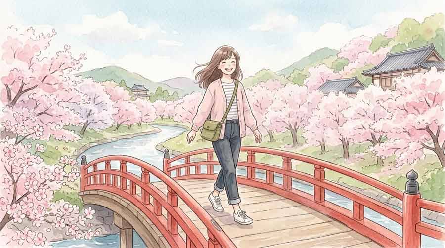 山口県岩国市の錦帯橋周辺のロケ地イメージ