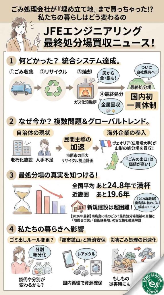 ごみ処理会社が「埋め立て地」まで買っちゃった!?私たちの暮らしはどう変わるのインフォグラフ