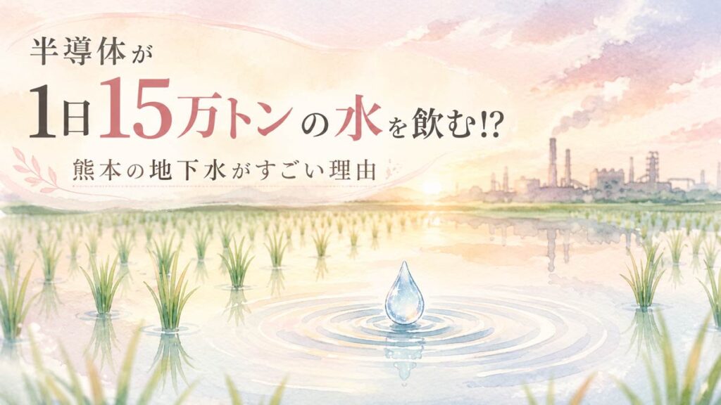 半導体 水 なぜ必要になるのか熊本の田園風景から考える