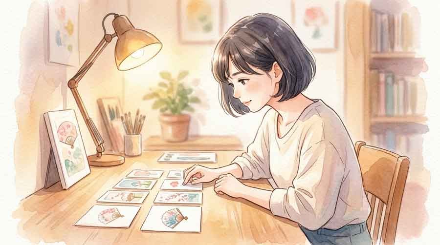 猛暑の中で苦しそうに走る選手たちのイラスト