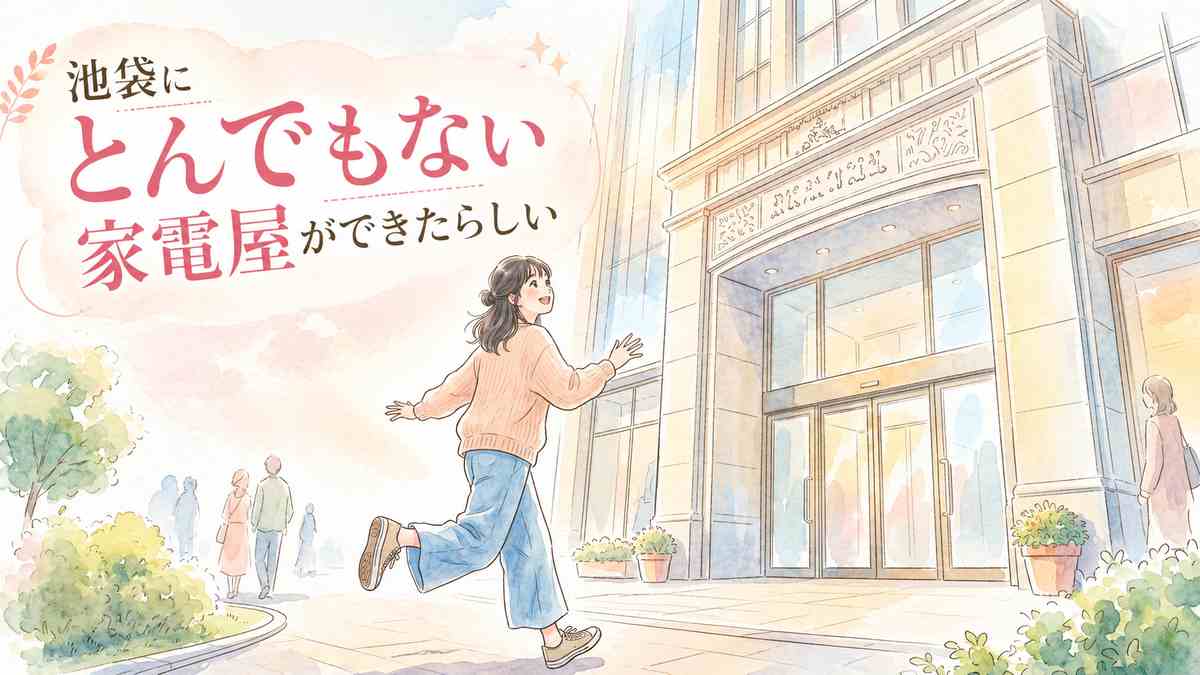 ヨドバシ池袋と西武池袋本店が同居する巨大商業ビルの外観イメージ