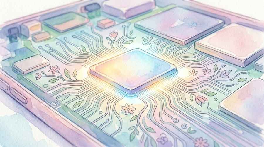iphone 値上げで驚く女性、スマホと値札を見比べる様子
