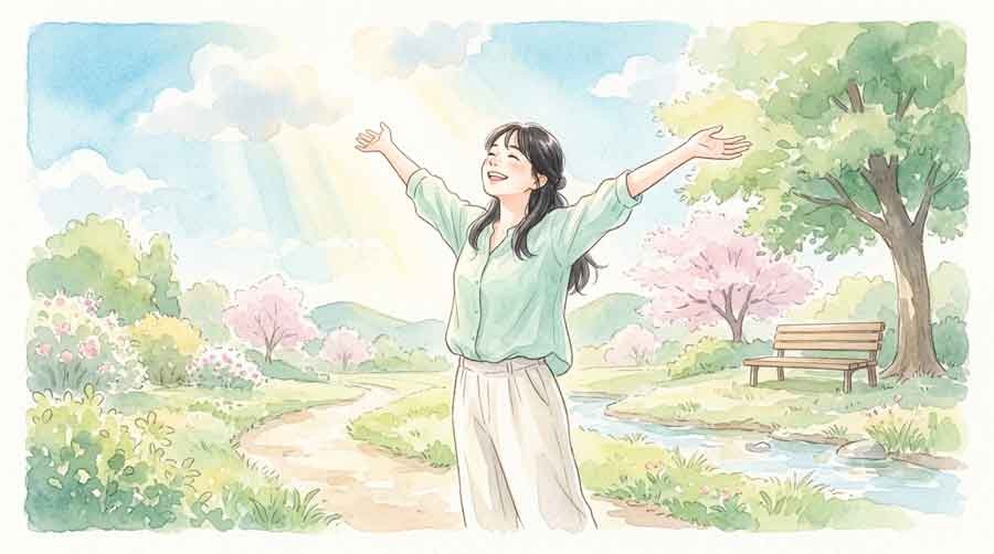 LINE有料化を心配し友人からのメッセージ画面を見つめ驚く女性