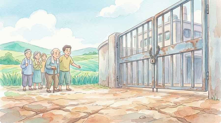 自然資本リスクで企業が損失を受けた事例を描いたイラスト
