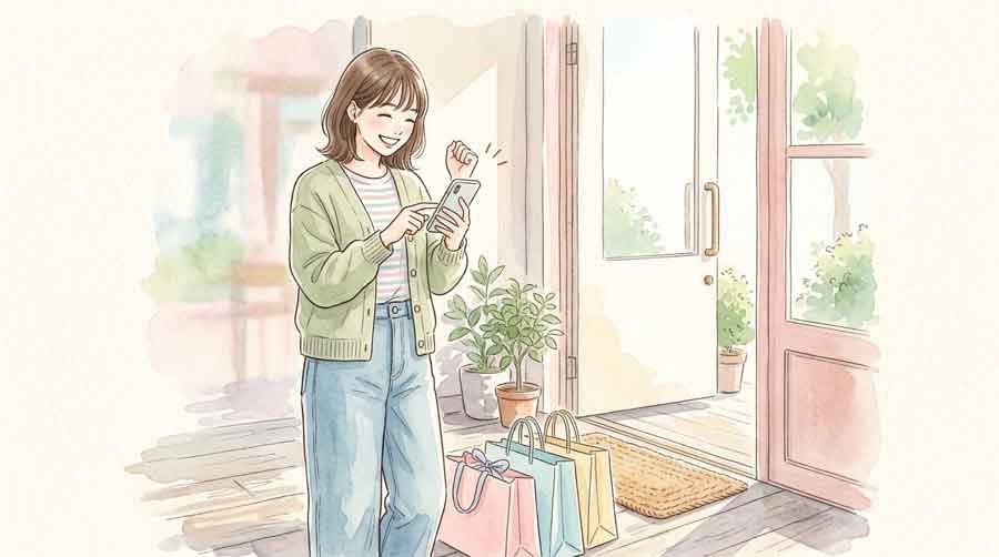 AEON Payアプリでエントリー手続きをするスマホ画面
