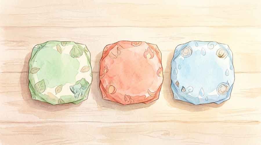 ポケモン30周年バーガー発売日に驚く女性とポケモンバルーン