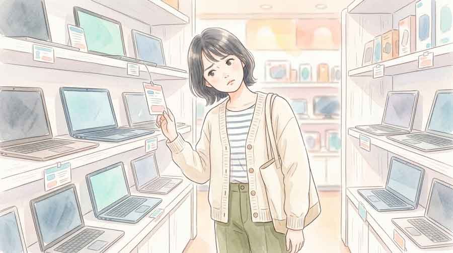 HDDオワコン説に驚く女性のイメージ