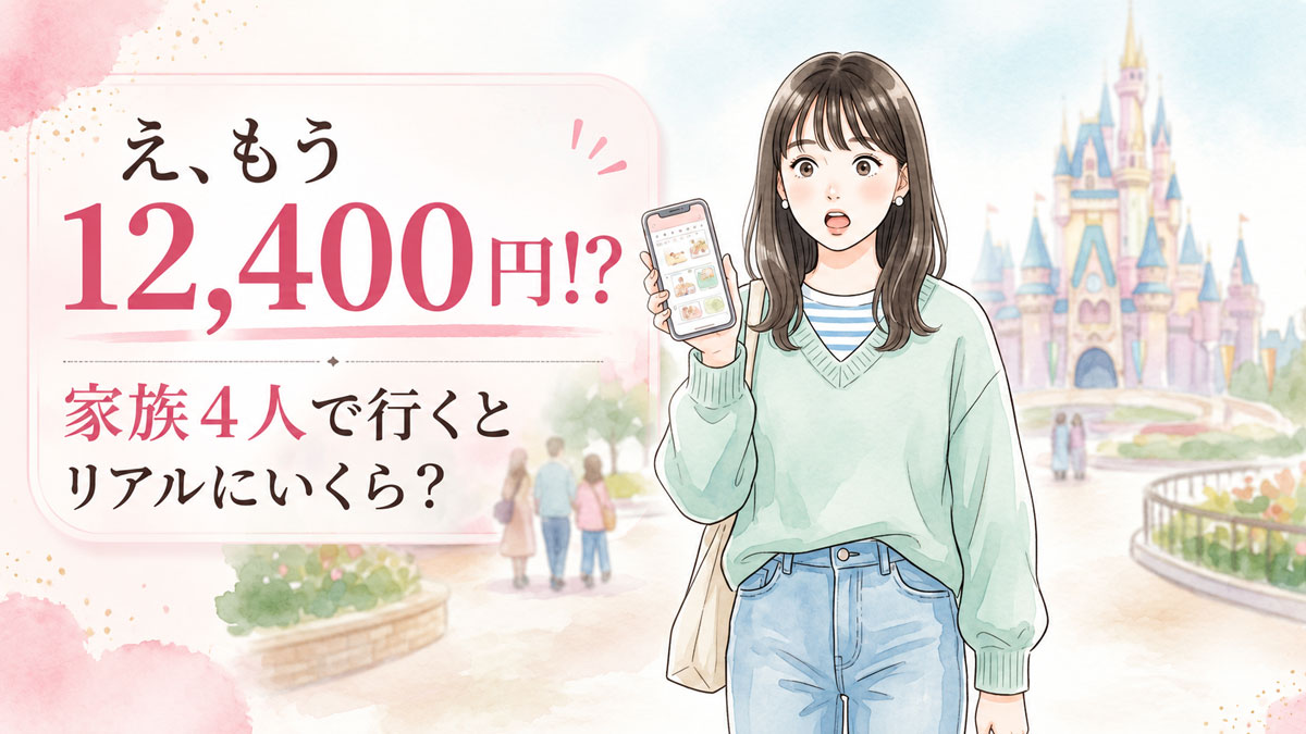 ディズニー値上げ12,400円の新チケット価格カレンダーを見て驚く家族